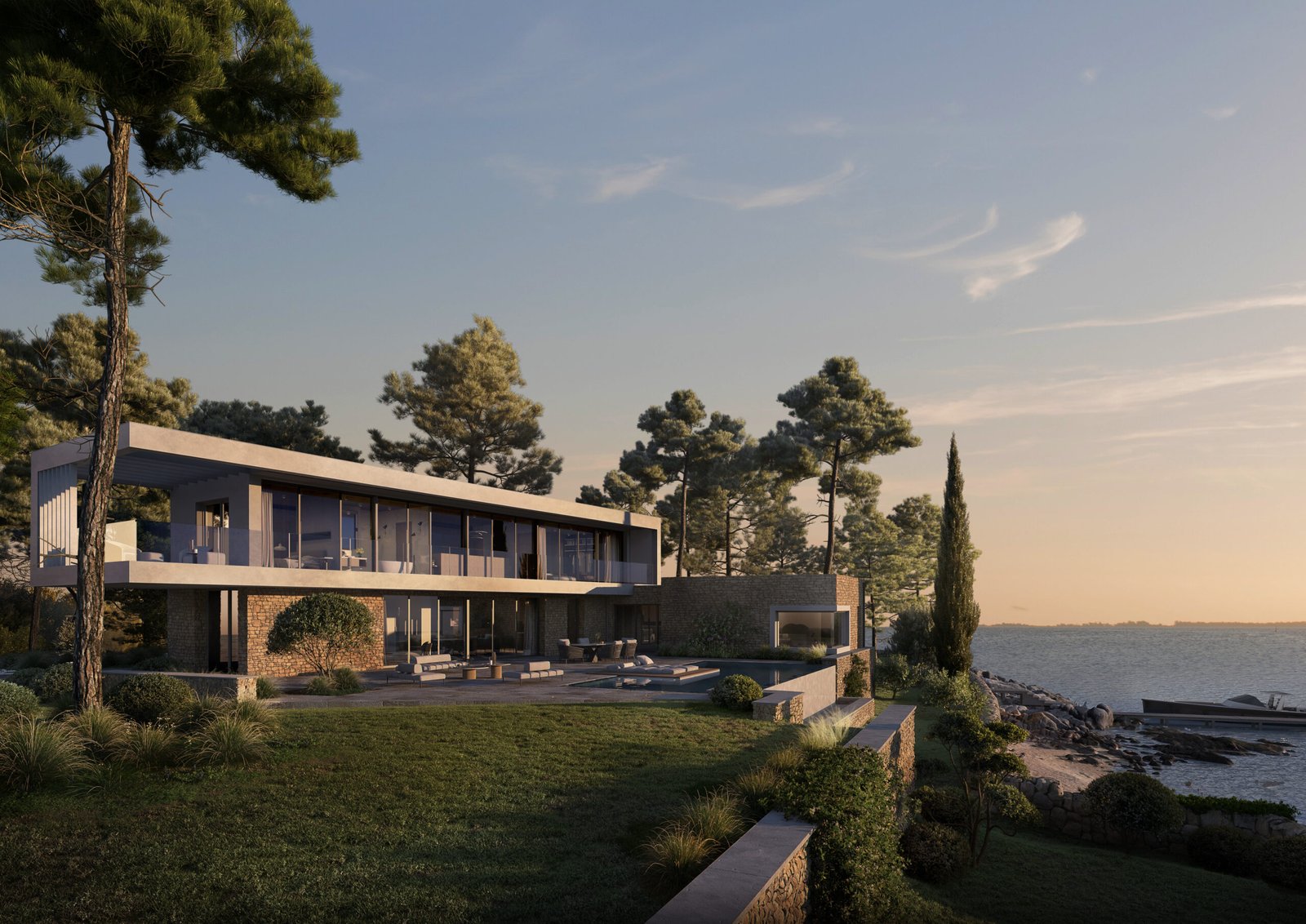 Construction d'une villa de luxe dans le Finistère